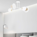 Lampadario a sospensione con supporto rigido MINERVA 2xE27/15W + 2xE14/10W/230V bianco