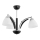 Lampadario a sospensione con supporto rigido MOHITO 3xE27/60W/230V