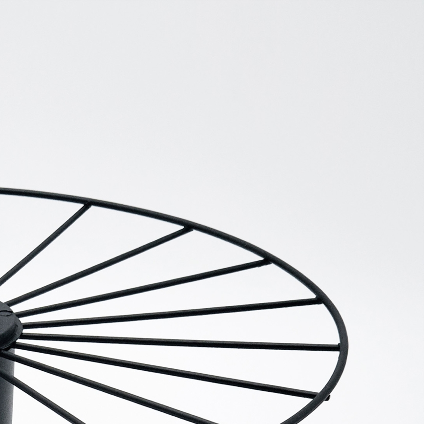 Lampadario a sospensione con supporto rigido MONTANA 1xE27/15W/230V diametro 30 cm nero