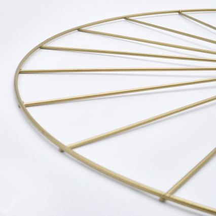 Lampadario a sospensione con supporto rigido MONTANA 1xE27/15W/230V diametro 30 cm oro/nero