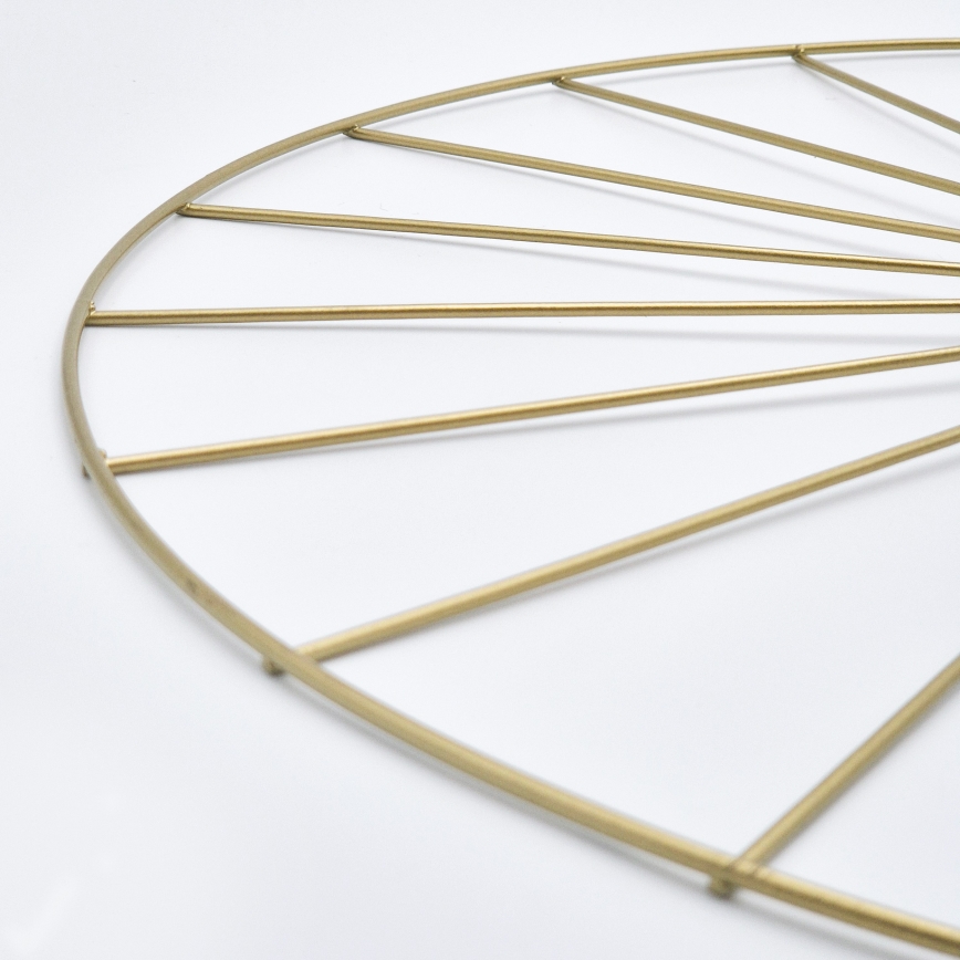 Lampadario a sospensione con supporto rigido MONTANA 1xE27/15W/230V diametro 30 cm oro/nero