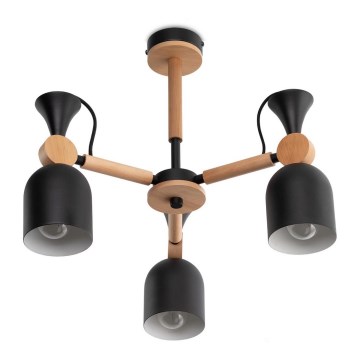 Lampadario a sospensione con supporto rigido MONTE 3xE27/60W/230V