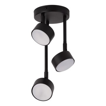 Lampadario a sospensione con supporto rigido NEMO 3xGX53/12W/230V nero