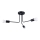 Lampadario a sospensione con supporto rigido NORAH 3xE27/15W/230V nero