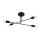 Lampadario a sospensione con supporto rigido NORAH 4xE27/15W/230V nero