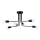 Lampadario a sospensione con supporto rigido NORAH 6xE27/15W/230V nero
