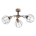 Lampadario a sospensione con supporto rigido PALOMA 3xE27/60W/230V