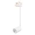 Lampadario a sospensione con supporto rigido per sistema a binario trifase TOP 1xGU10/8W/230V bianco