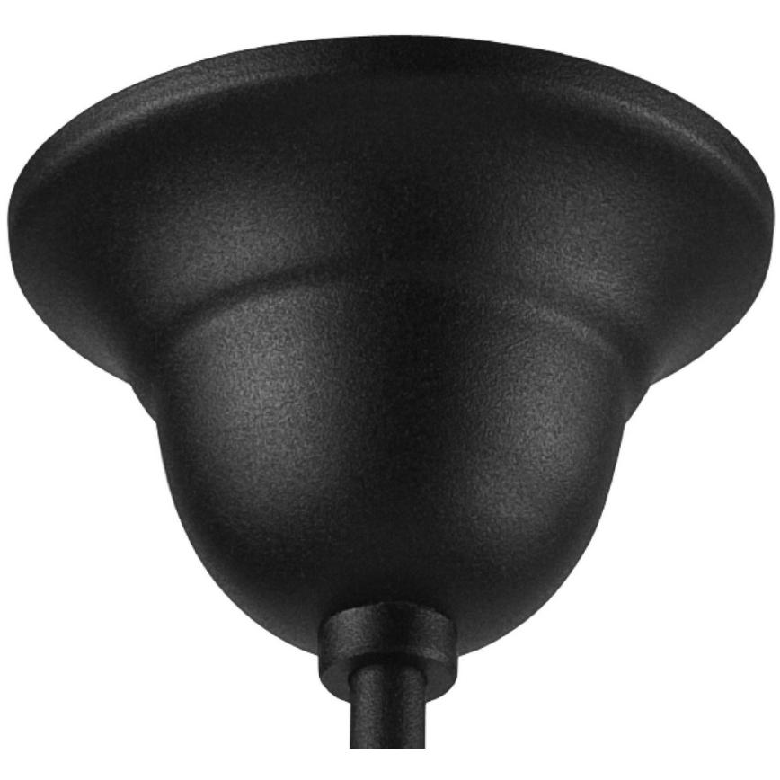Lampadario a sospensione con supporto rigido RETRO 1xE27/60W/230V nero