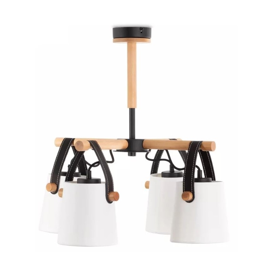 Lampadario a sospensione con supporto rigido RIONI 4xE27/40W/230V