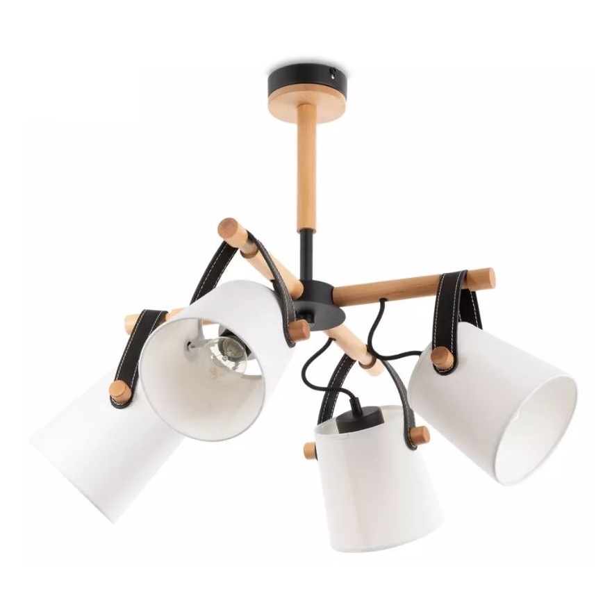 Lampadario a sospensione con supporto rigido RIONI 4xE27/40W/230V