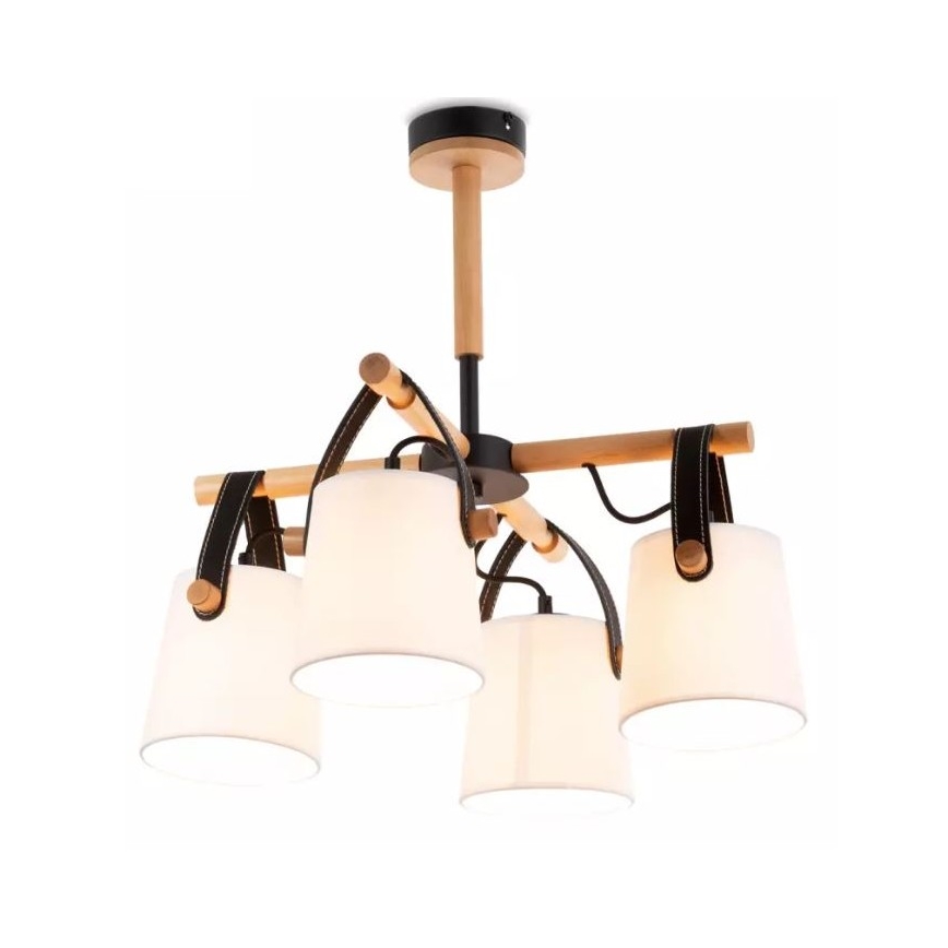Lampadario a sospensione con supporto rigido RIONI 4xE27/40W/230V