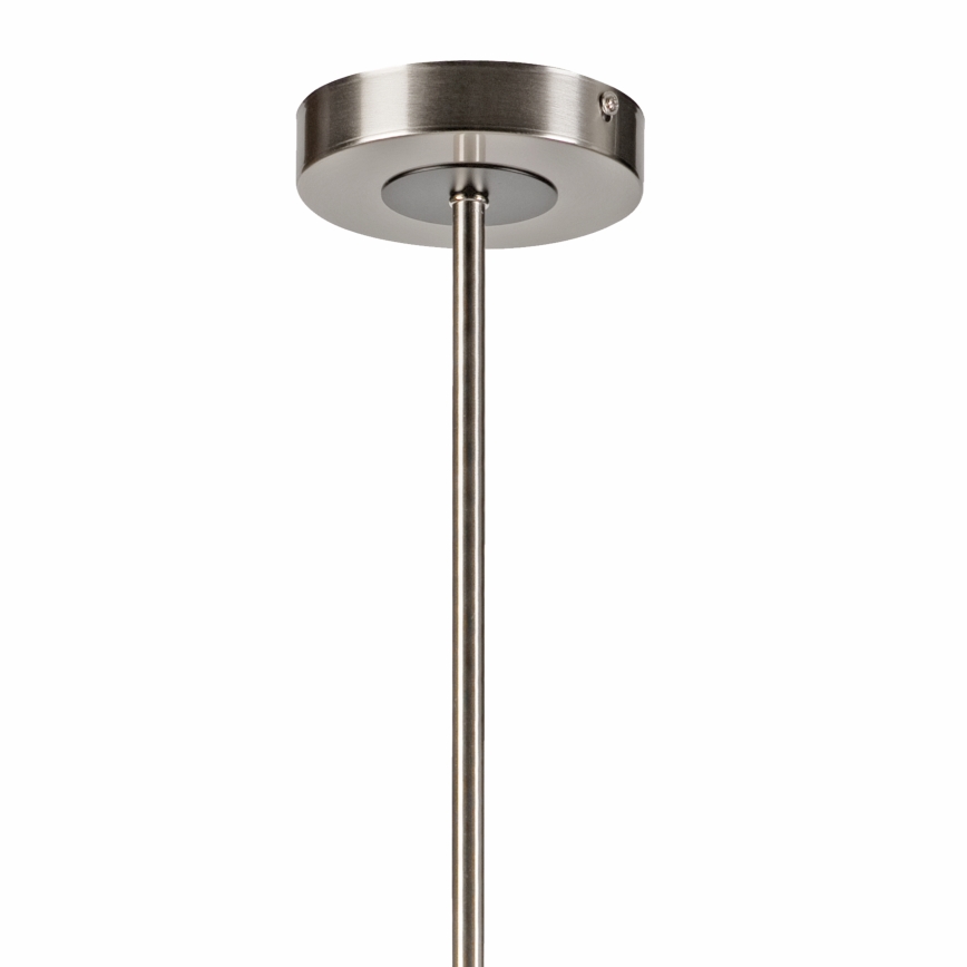 Lampadario a sospensione con supporto rigido ROLLO 8xE14/5W/230V cromo opaco/fumé