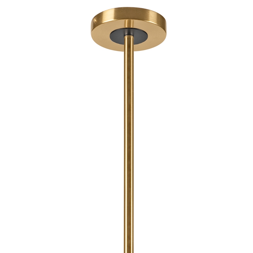 Lampadario a sospensione con supporto rigido ROLLO 8xE14/5W/230V oro/fumé beige