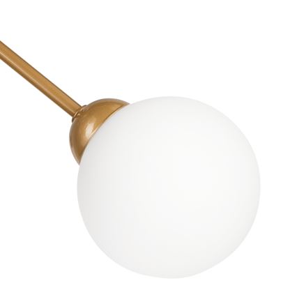 Lampadario a sospensione con supporto rigido RUBBY BALL 6xG9/5W/230V oro