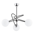 Lampadario a sospensione con supporto rigido SAGITO 3xE14/10W/230V cromo