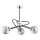 Lampadario a sospensione con supporto rigido SAGITO 3xE14/10W/230V cromo lucido