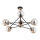 Lampadario a sospensione con supporto rigido SAGITO 6xE14/10W/230V oro