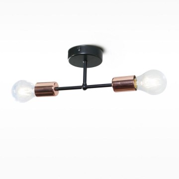 Lampadario a sospensione con supporto rigido SOLIDO 2xE27/60W/230V