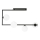 Lampadario a sospensione con supporto rigido SOMA 4xE14/10W/230V nero/bianco