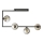 Lampadario a sospensione con supporto rigido SOMA 4xE14/10W/230V nero/grigio