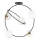 Lampadario a sospensione con supporto rigido STARDOM 5xE14/10W/230V nero/bianco