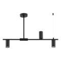 Lampadario a sospensione con supporto rigido URANOS 3xGU10/10W/230V nero