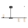 Lampadario a sospensione con supporto rigido URANOS 3xGU10/10W/230V nero/oro