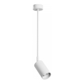 Lampadario a sospensione con supporto rigido VARIOSA 1xGU10/10W/230V bianco