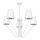 Lampadario a sospensione con supporto rigido VICTORIA 5xE27/60W/230V bianco