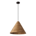 Lampadario a sospensione CONO 1xE27/40W/230V, impiallacciatura di rovere