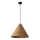 Lampadario a sospensione CONO 1xE27/40W/230V, impiallacciatura di rovere