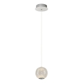 Lampadario a sospensione CREMONA 1xLED/5W/230V 3000K cromo opaco