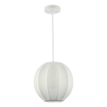 Lampadario a sospensione DANA su cavo, 1xE27/15W/230V, diam. 25 cm, bianco