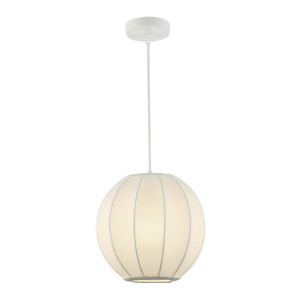 Lampadario a sospensione DANA su cavo, 1xE27/15W/230V, diam. 25 cm, bianco