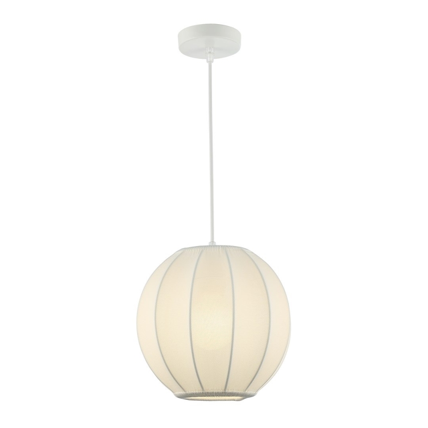 Lampadario a sospensione DANA su cavo, 1xE27/15W/230V, diam. 25 cm, bianco