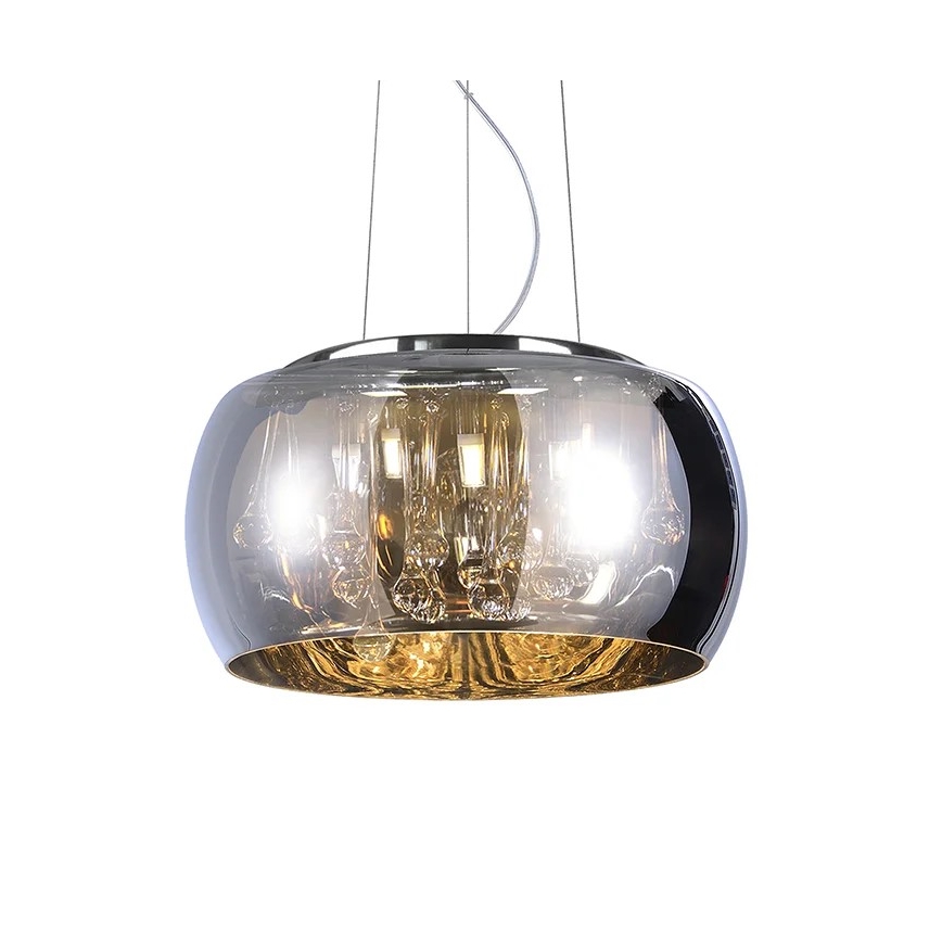 Lampadario a sospensione di cristallo ROMEO 6xG9/8W/230V