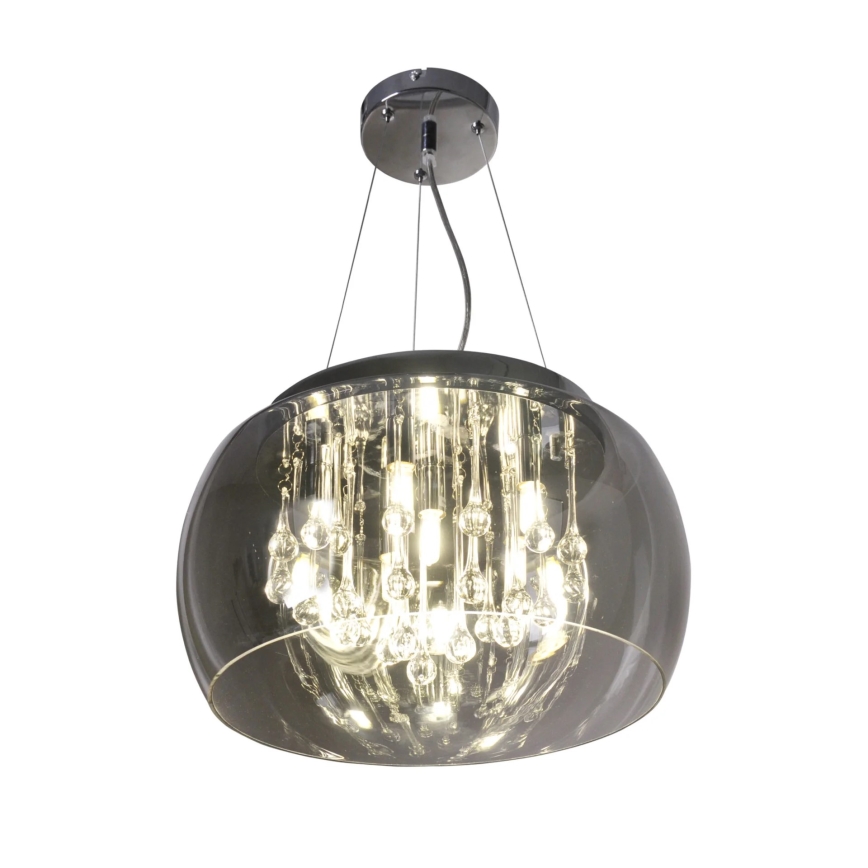 Lampadario a sospensione di cristallo ROMEO 6xG9/8W/230V