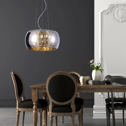Lampadario a sospensione di cristallo ROMEO 6xG9/8W/230V