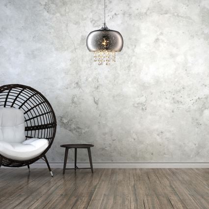 Lampadario a sospensione di cristallo STARLIGHT 1xE14/40W/230V