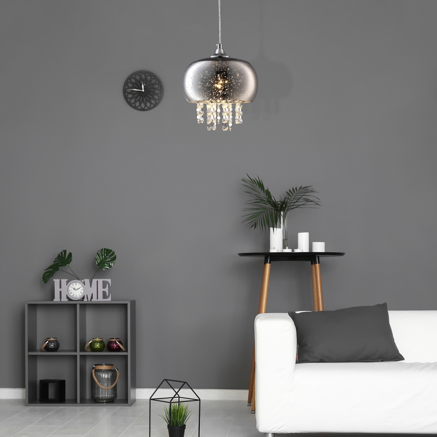Lampadario a sospensione di cristallo STARLIGHT 1xE14/40W/230V