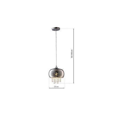 Lampadario a sospensione di cristallo STARLIGHT 1xE14/40W/230V