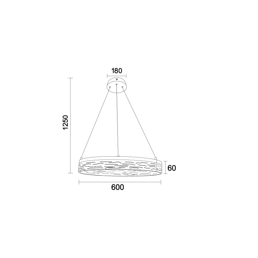 Lampadario LED dimmerabile ALIANZ LED/45W/230V 3000-6000K Ø 60 cm + telecomando