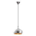 Lampadario a sospensione DODO con cavo, 1xE27/40W/230V, cromo opaco