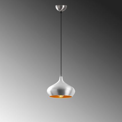 Lampadario a sospensione DODO con cavo, 1xE27/40W/230V, cromo opaco