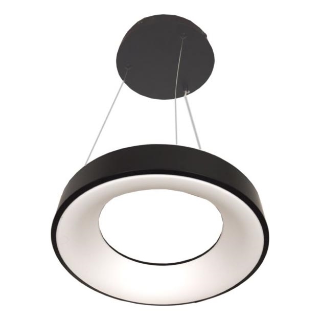 Lampadario a sospensione DRAX LED/32W/230V 4000K diam. 38 cm nero