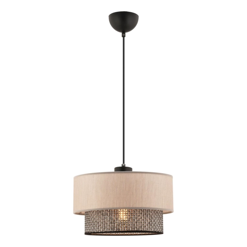 Lampadario a sospensione ECHO 1xE27/60W/230V beige/grigio chiaro
