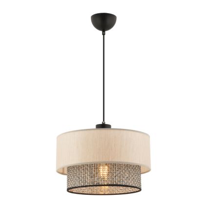 Lampadario a sospensione ECHO 1xE27/60W/230V beige/grigio chiaro