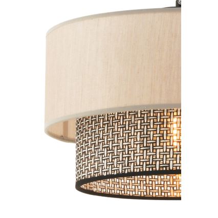 Lampadario a sospensione ECHO 1xE27/60W/230V beige/grigio chiaro