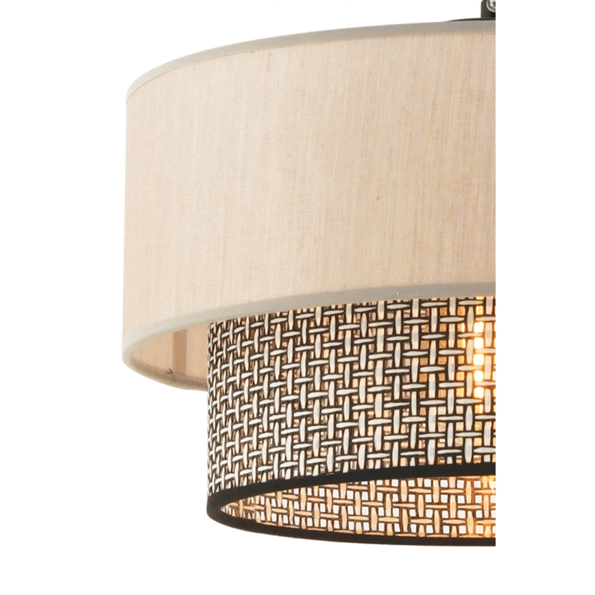 Lampadario a sospensione ECHO 1xE27/60W/230V beige/grigio chiaro